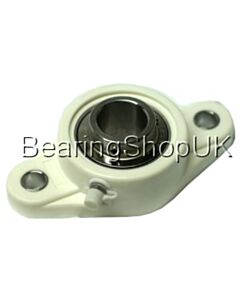 TP-SUCFL205 25mm Thermoplastic 2 Bolt Flanged Bearing (White)