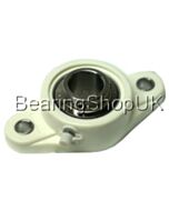 TP-SUCFL203 17mm Thermoplastic 2 Bolt Flanged Bearing (White)