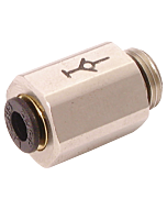 LE-3391 04 10 Self-Sealing Male Stud Fittings